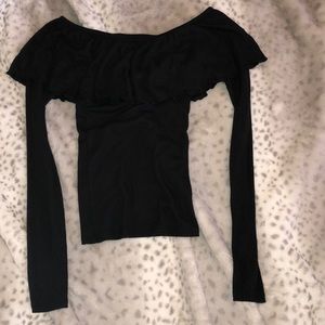 Ruffle top long sleeve